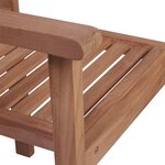 vidaXL Chaises de jardin lot de 2 et coussins noir Bois de teck massif