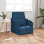 vidaXL Canapé-Lit Bleu 65 x 80 x 83 cm tissu