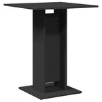 vidaXL Table de bistro Noir 60x60x75 cm Bois d'ingénierie