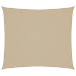 vidaXL Voile de parasol tissu oxford rectangulaire 2x2 5 m beige