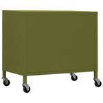 vidaXL Armoire de rangement Vert olive 60x35x56 cm Acier