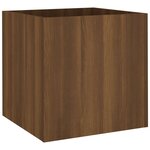 vidaXL Jardinière Chêne marron 40x40x40 cm Bois d'ingénierie
