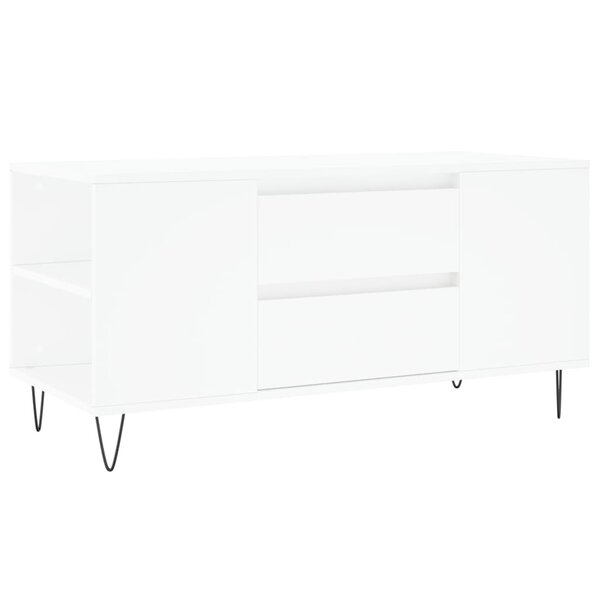 vidaXL Table basse blanc 102x44 5x50 cm bois d'ingénierie