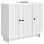 vidaXL Buffet Blanc 89 x 34 5 x 80 cm Bois d'ingénierie