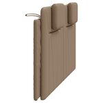 vidaXL Coussin de tête de lit Viana cappuccino 160 cm similicuir