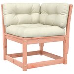 vidaXL Salon de jardin 4 Pièces avec coussins bois massif douglas