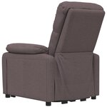 vidaXL Fauteuil Marron foncé Tissu