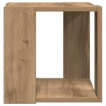 vidaXL Table basse chêne artisanal 32 x 32 x 30 cm Bois d'ingénierie