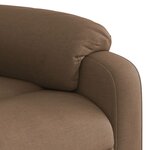 vidaXL Fauteuil de massage inclinable Marron Tissu