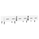 vidaXL Meuble TV blanc 150x36x30 cm bois d'ingénierie