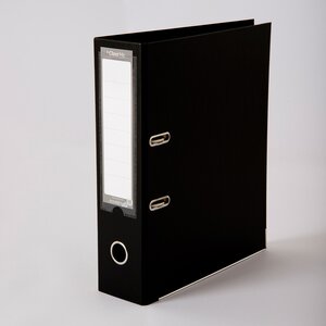 Lot de 5 classeurs a4 class'hic noir haut de gamme - dos 8 cm - marque enveloppebulle