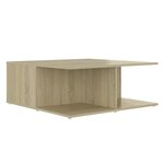 vidaXL Table basse chêne sonoma 80x80x31 cm bois d'ingénierie