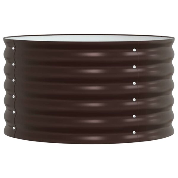 vidaXL Jardinière surélevée Marron 80 x 80 x 44 cm Acier