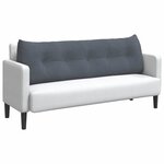 vidaXL Coussin de Dos Gris foncé 160 x 24 x 50 cm Velours