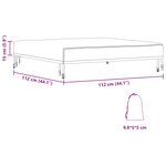 vidaXL Housse de Table 112 x 112 x 15 cm Carré Imperméable Noir