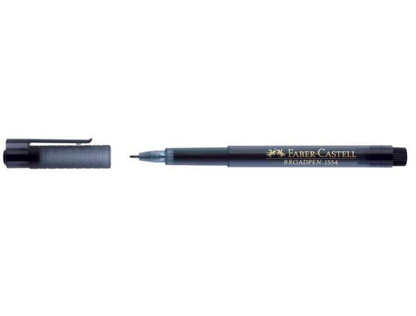 Stylo feutre Fineliner Broadpen pointe large noir FABER-CASTELL