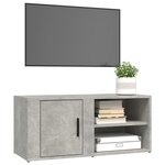 vidaXL Meubles TV 2 Pièces Gris béton 80x31 5x36 cm Bois d'ingénierie