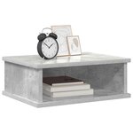 vidaXL Table de chevet Gris béton 40 x 31 x 15 cm Bois d'ingénierie