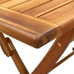 Vidaxl table de jardin pliable 120x70x75 cm bois d'acacia massif
