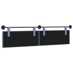 vidaXL Tête de lit suspendue Bleu denim Tissu