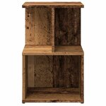 vidaXL Table de chevet vieux bois 35x35x55 cm bois d'ingénierie