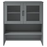 vidaXL Dessus de buffet MOLDE Gris 90x35x100 cm Bois massif de pin