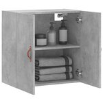 vidaXL Armoire murale gris béton 60x31x60 cm bois d'ingénierie