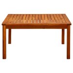 vidaXL Table basse de jardin 85x85x45 cm Bois solide d'acacia