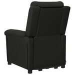 vidaXL Fauteuil de massage Noir Tissu
