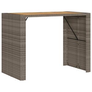 vidaXL Table de jardin avec dessus en bois d'acacia gris 145x80x110 cm