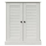 vidaXL Cabinet de salle de bain avec stockage Blanc 68 x 34 x 80 cm