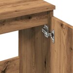 vidaXL Armoire d'évier chêne artisanal 58x33x60 cm bois d'ingénierie