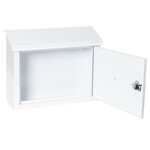Pack Bouche d'entrée + Boîte aux lettre en acier  V4071  Fente 33 x 4 cm  Blanc