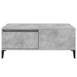 vidaXL Table basse Gris béton 90x50x36 5 cm Bois d'ingénierie