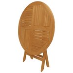 vidaXL Ensemble à manger de jardin 5 Pièces Bois de teck massif