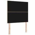 vidaXL Tête de lit avec des lumières à LED Réglable Crème 100 cm tissu