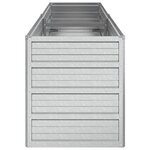 vidaXL Lit surélevé de jardin 160x40x45 cm Acier galvanisé Argenté