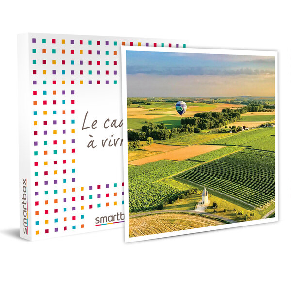 Vol en montgolfière d’1h près de bordeaux avec briefing et gonflement du ballon - smartbox - coffret cadeau sport & aventure