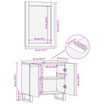 vidaXL Ensemble de meubles de salle de bain 2 Pièces bois massif d'acacia