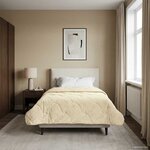 vidaXL Duvet d'été simple Matelassé Crème 155 x 220 cm