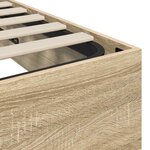 vidaXL Cadre de lit ottoman Chêne Sonoma 203 x 80 5 x 25 cm