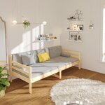 vidaXL Lit de jour sans matelas 90x190 cm bois de pin massif