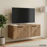 vidaXL Meuble TV mural 78 5 x 31 x 30 cm Chêne artisanal