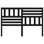 vidaXL Tête de lit Noir 156x4x100 cm Bois massif de pin
