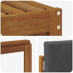 vidaXL Ensemble de canapés d'extérieur 6 pc Naturel et Anthracite