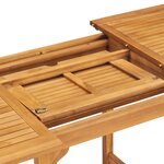 vidaXL Ensemble à manger de jardin 5 Pièces Bois de teck massif