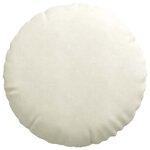 vidaXL Coussins de siège 2 Pièces Crème Ø 40 x 13 cm Velours