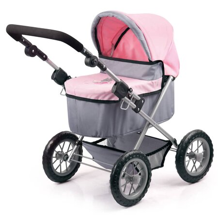 Poussette rose et grise 2025