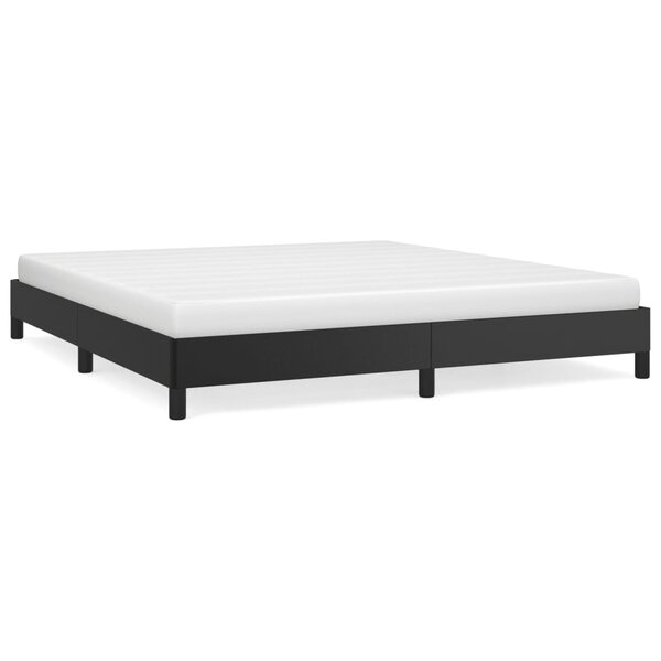 vidaXL Cadre de lit Noir 180x200 cm Similicuir