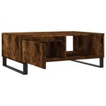 vidaXL Table basse chêne fumé 90x60x35 cm bois d'ingénierie